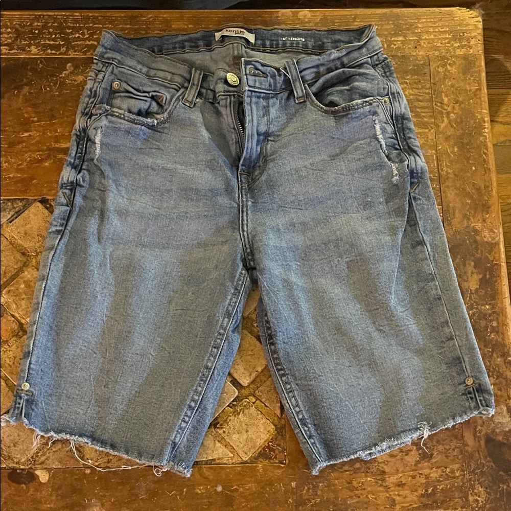 Kensie Blue Denim Women's Bermudas